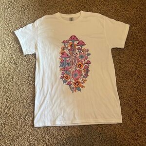 Skeleton and mushroom women’s T-shirt